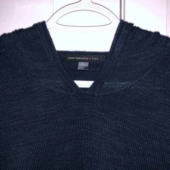John Varvatos Navy Hoodie size XL - Picture 3 of 3